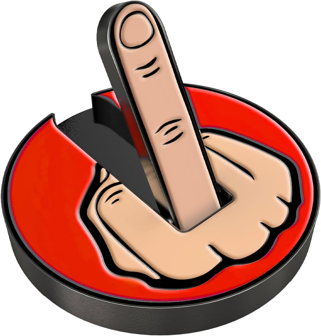 Ultimate Middle Finger Golf Ball Marker | Magnetic Hat Clip | Alignment Ball Mark | Funny Golf Accessory Cap Premium Gift for Golf Enthusiasts