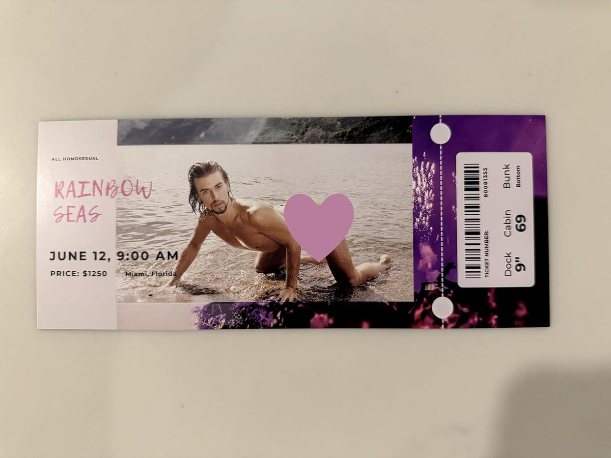 Gay Cruise Prank Package with Tickets