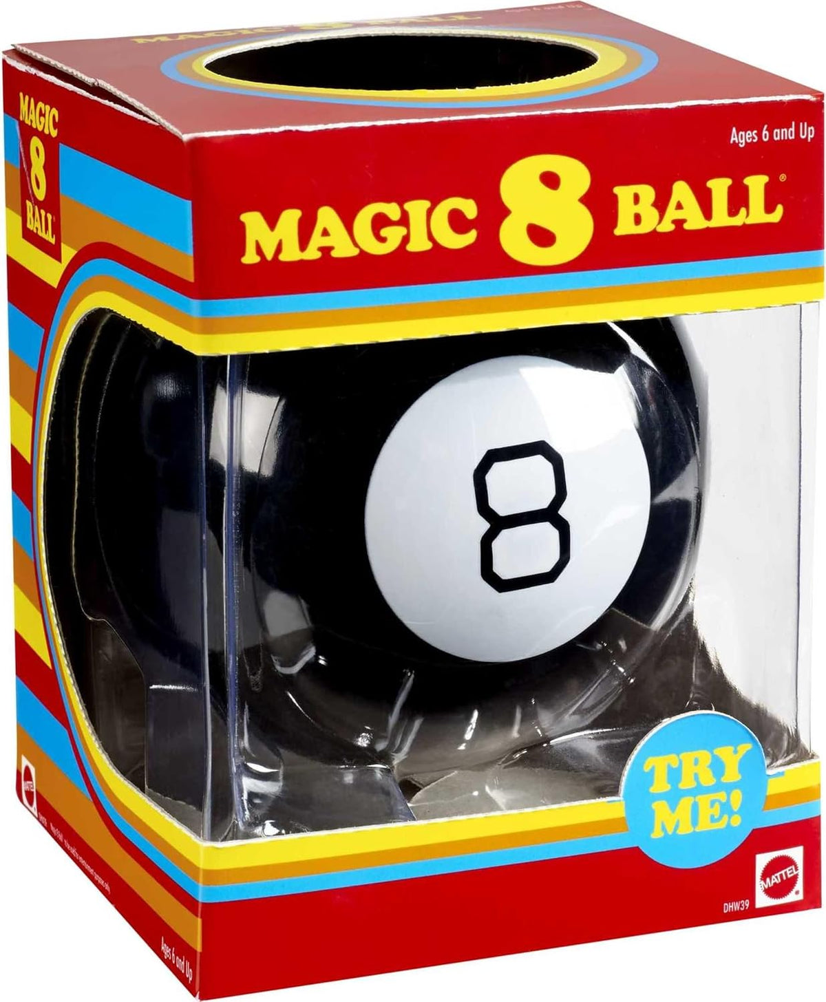Magic 8 Ball Novelty Fortune-Telling Toy, Retro Look for Kids, Grown-Ups, Families, Parties & Travel (Amazon Exclusive)
