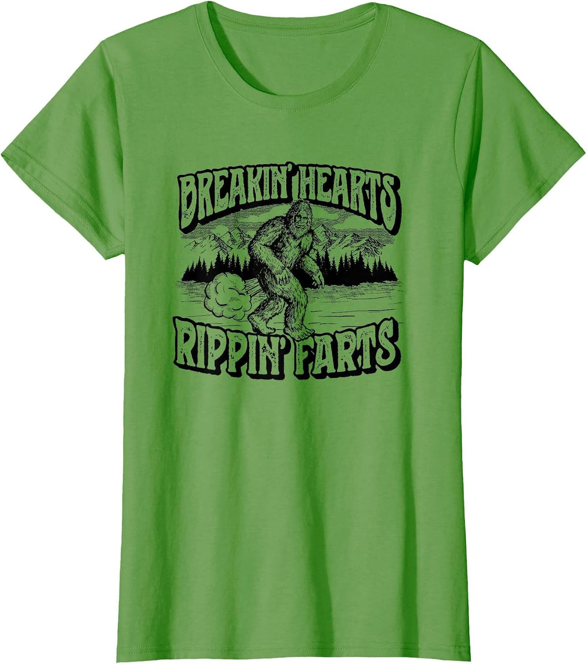Breaking Hearts, Rippin' Farts Funny Sasquatch Bigfoot 80S T-Shirt