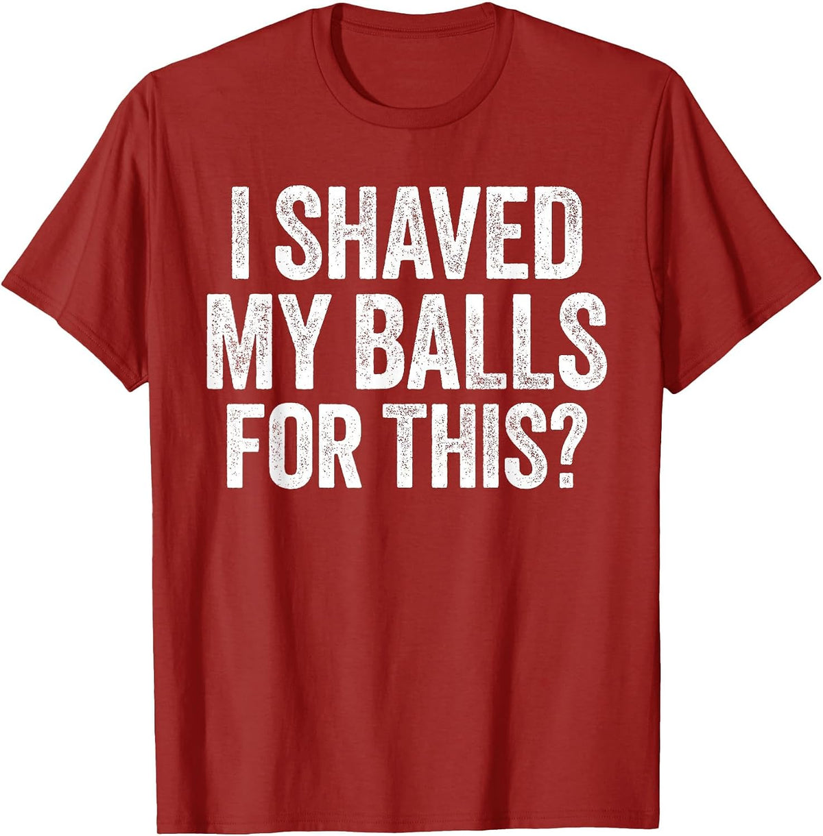 I Shaved My Balls for This Shirt Funny Men Joke T-Shirt