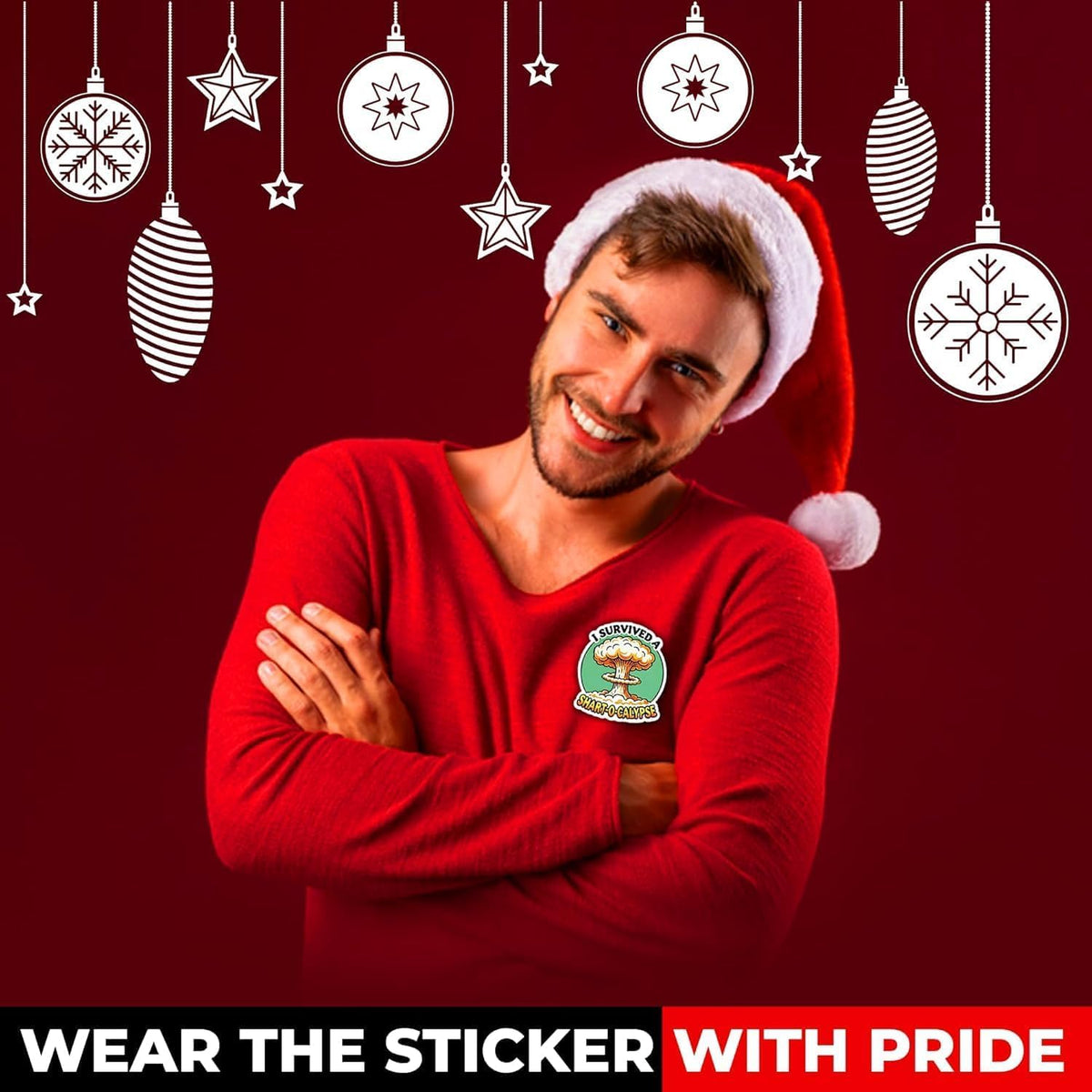 Funny Survival Set Gag Gift with Underwear, Hazmat Bag and Wet Wipe for Men