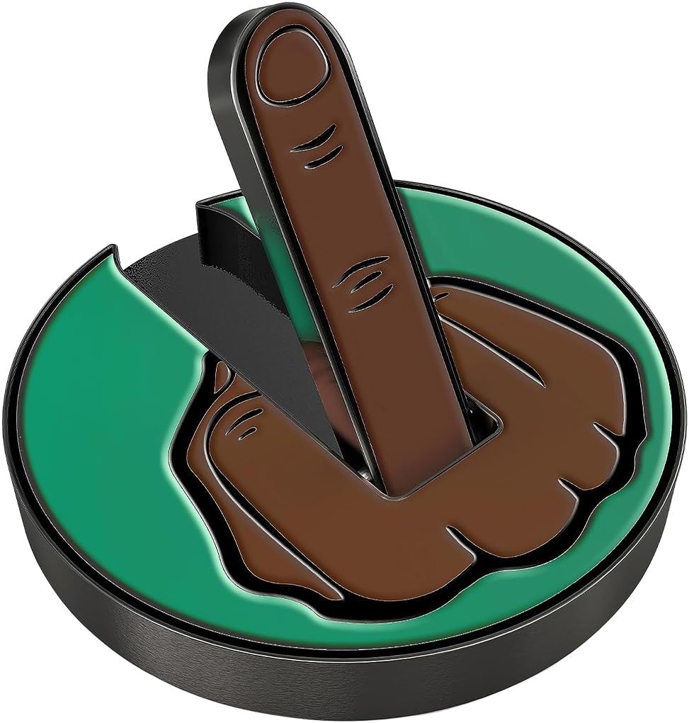 Ultimate Middle Finger Golf Ball Marker | Magnetic Hat Clip | Alignment Ball Mark | Funny Golf Accessory Cap Premium Gift for Golf Enthusiasts