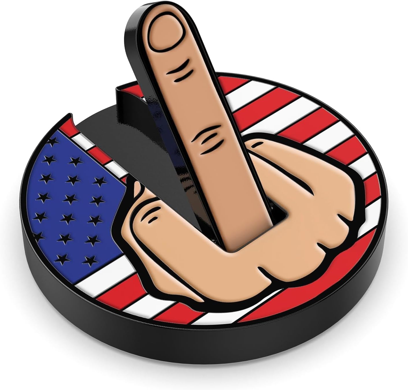 Ultimate Middle Finger Golf Ball Marker | Magnetic Hat Clip | Alignment Ball Mark | Funny Golf Accessory Cap Premium Gift for Golf Enthusiasts