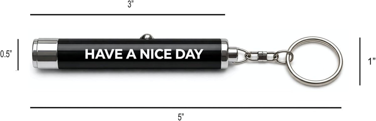 Funny Middle Finger Keychain LED Light - Projects Middle Finger Image - Novelty Gag Gift for Adults, Funny Prank Gift, White Elephant & Coworker Gift