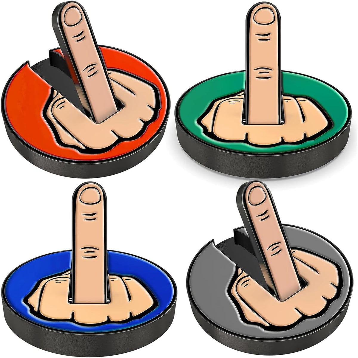 Ultimate Middle Finger Golf Ball Marker | Magnetic Hat Clip | Alignment Ball Mark | Funny Golf Accessory Cap Premium Gift for Golf Enthusiasts