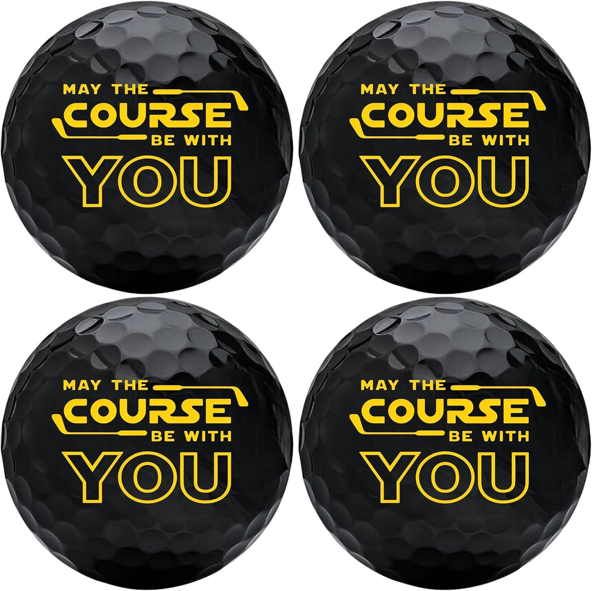 4 Pcs Funny Golf Balls for Birthday, Father’S Day Christmas Novelty Golfer Gift for Dad Coworkers Golfers Golf Lovers