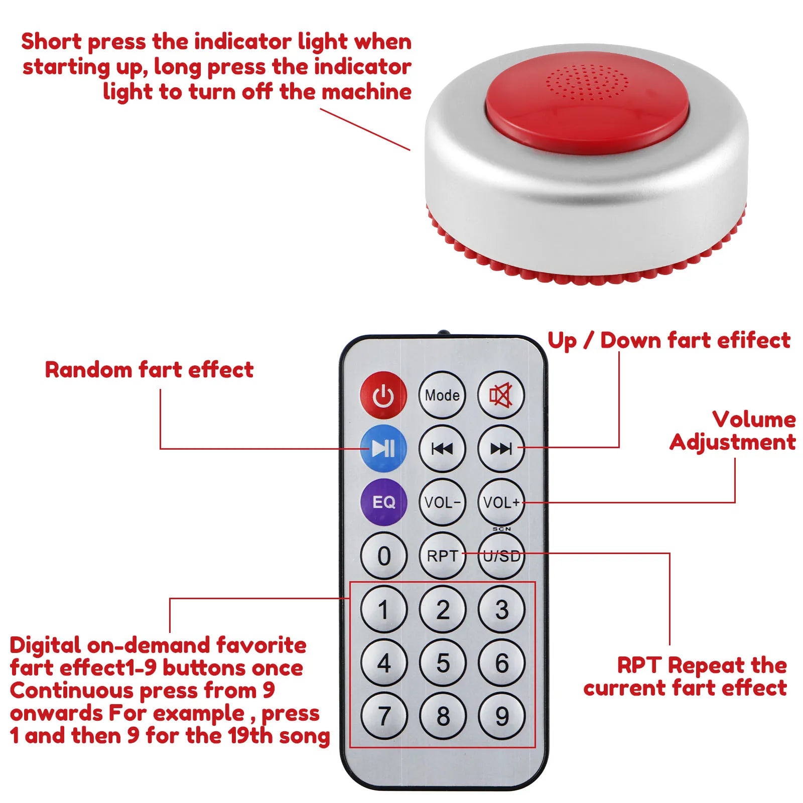 50-Sound Remote Fart Machine