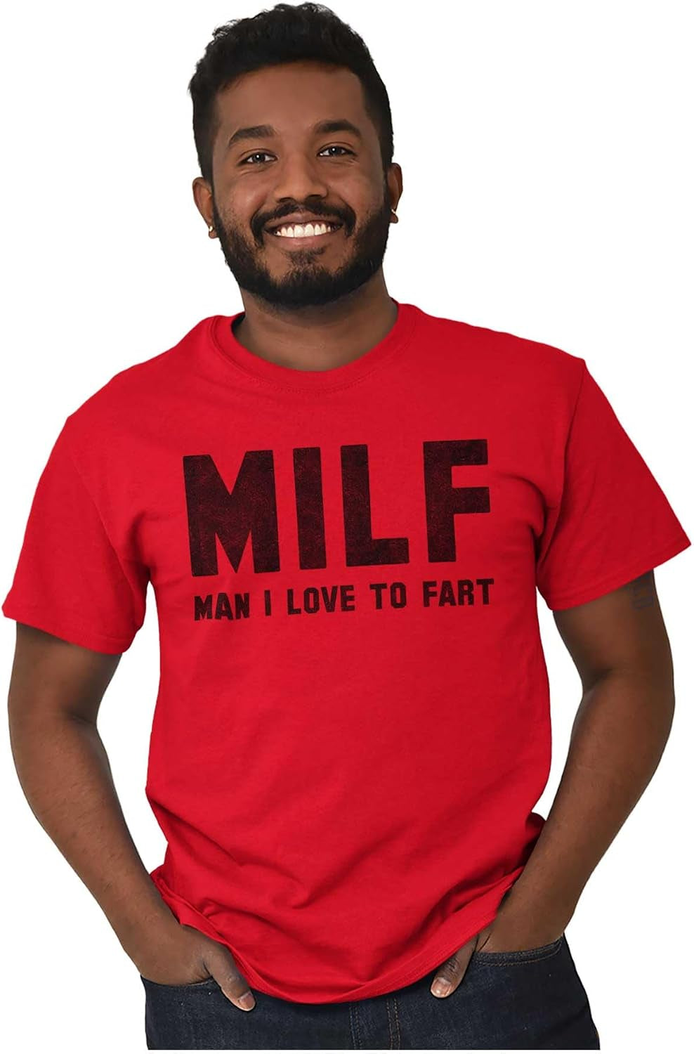Milf Love Fart Sarcastic Rude Gym Mens Graphic T Shirt Tees