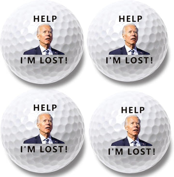 4 Pcs Funny Golf Balls for Birthday, Father’S Day Christmas Novelty Golfer Gift for Dad Coworkers Golfers Golf Lovers