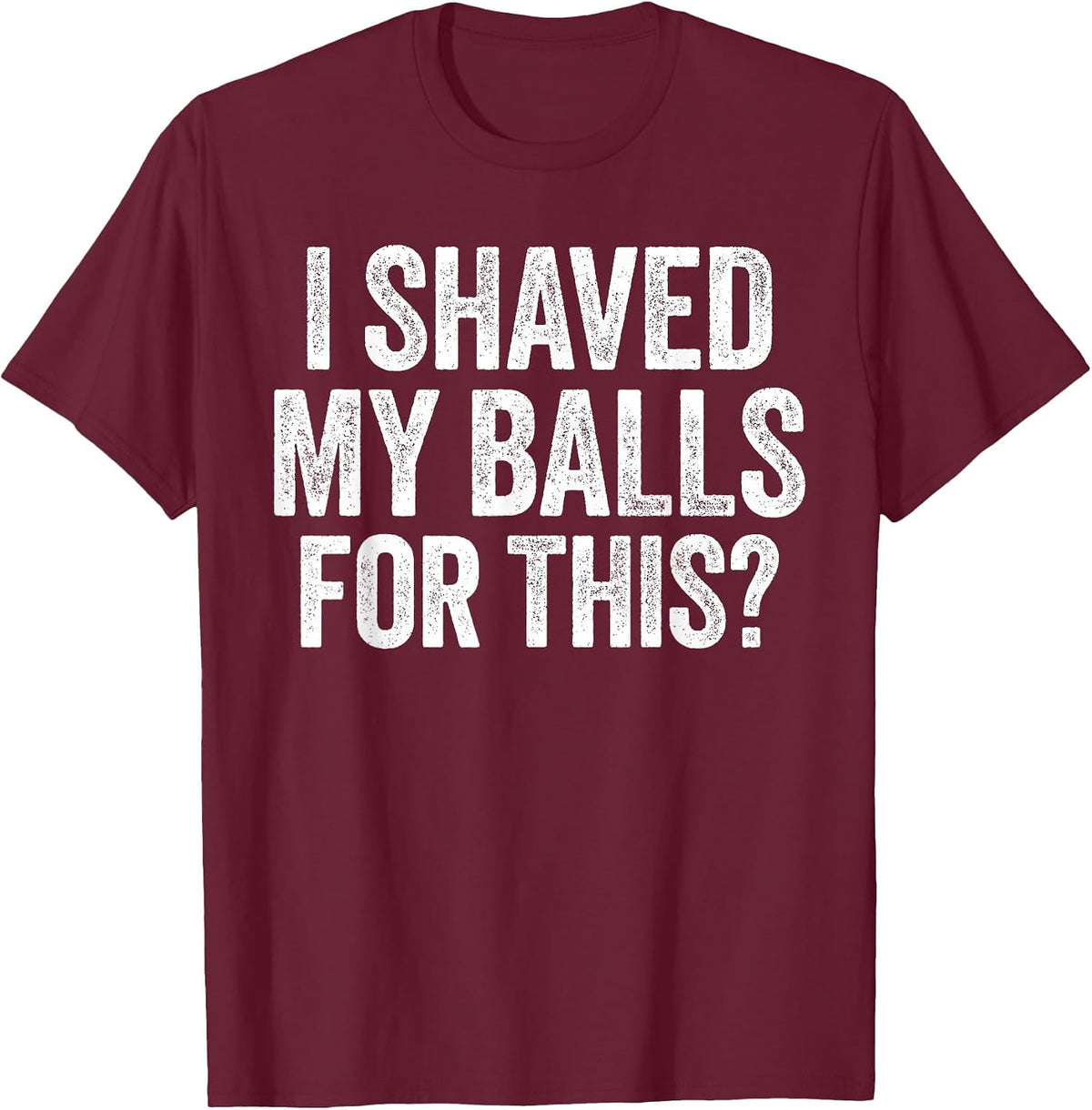 I Shaved My Balls for This Shirt Funny Men Joke T-Shirt